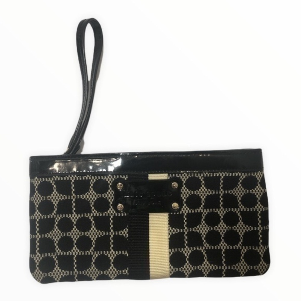 Kate spade black spade wristlet clutch bag